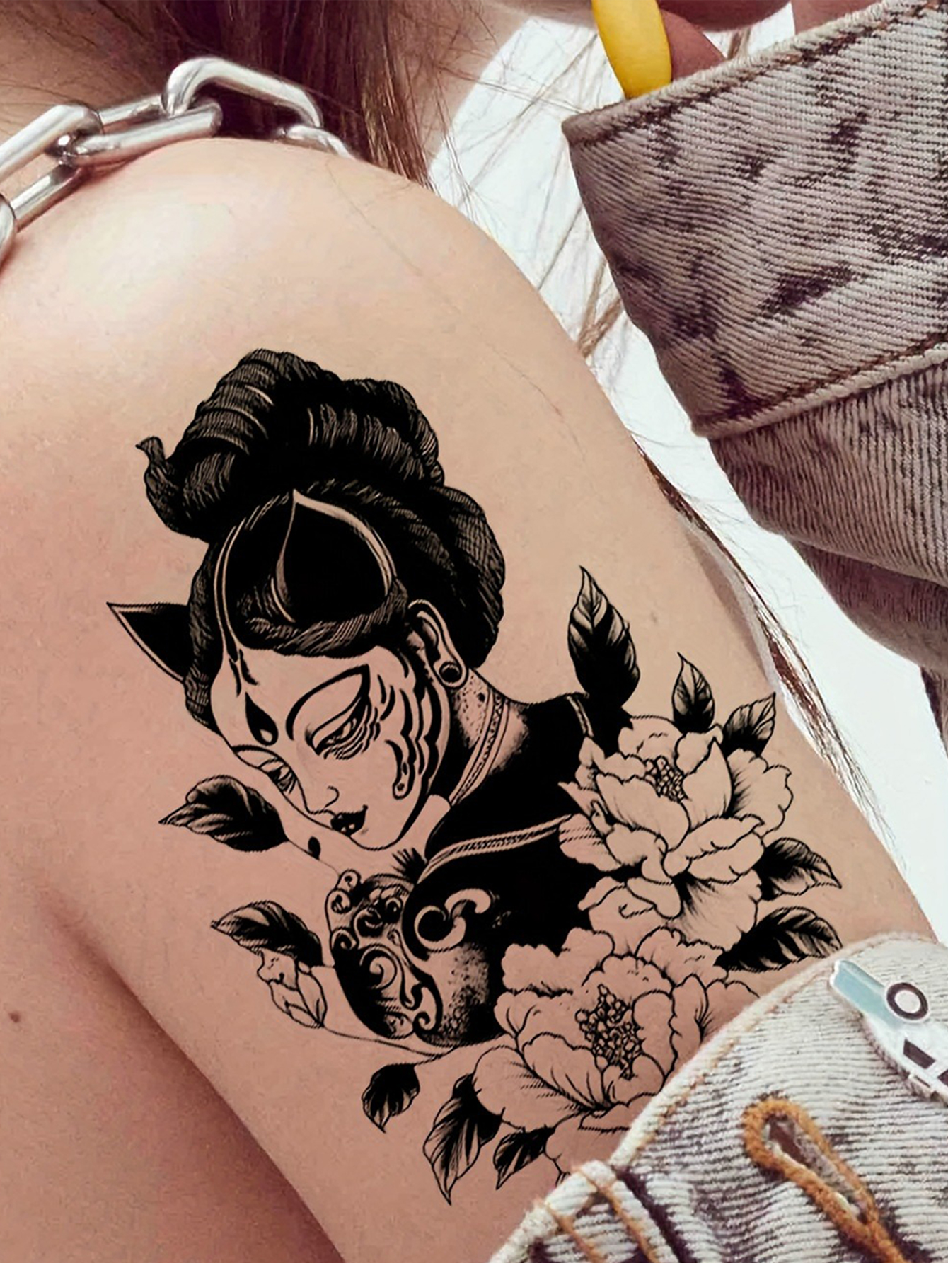 Dark Style Mixed temporary Tattoo